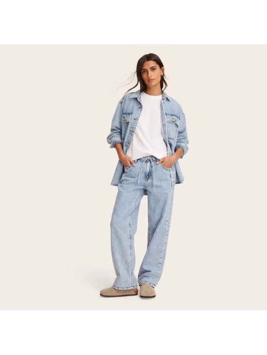 Parke Denim - PARKE Women's Mid-Rise Drawstring Baggy Jeans +Target